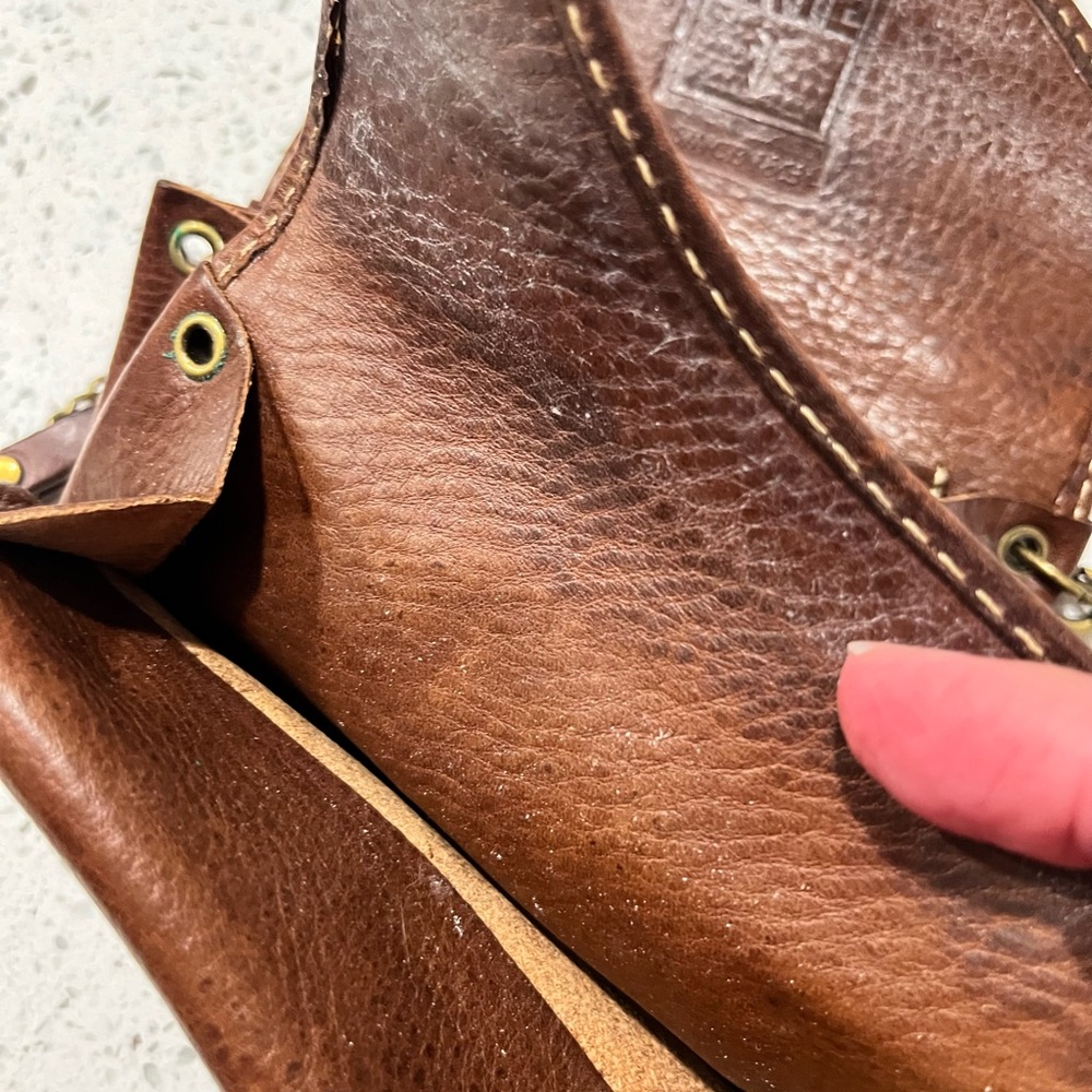 Brown Leather Crossbody Bag - Picture 5 of 6
